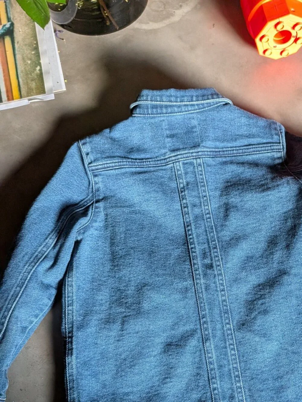 Sézane Kids Denim Chore Jacket - Size 8A (Worn & Loved)
